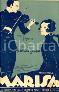Oggetto da collezione cartaceo 1930 Attilio MARCHETTI Arnaldo VIGEVANI Marisa Spartito Roberto NOBILE 1