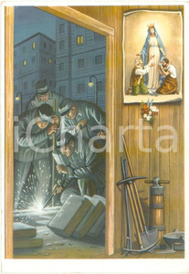 Cartolina originale da collezione 1965 ca DUBINO SO Ricovero Madonna del lavoro a NUOVA OLONIO Illustrata FG NV 1