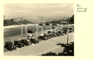 Cartolina originale da collezione 1935 ca WIEN A Automobili al KAHLENBERG AUTOPARK Cartolina animata FP NV 1