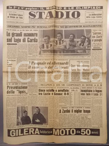 Giornale, rivista storica 1960 STADIO Quotidiano sportivo Gli Azzurri si preparano per le OLIMPIADI 1