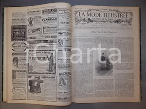Giornale, rivista storica 1892 LA MODE ILLUSTREE Raccolta completa dei supplementi feuilletons numeri 152 1