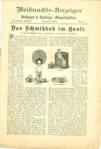 Giornale, rivista storica 1892 LEIPZIG DE Il bagno turco in casa WeihnachtsAnzeiger VELHAGEN & KLASINGS 1