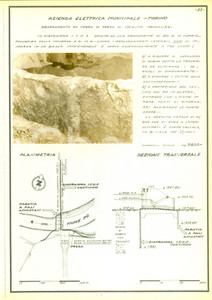 Documento originale, autentico 1950 ca MONCALIERI TO Lavori di sbarramento del PO Azienda ICOS Scheda e foto 1