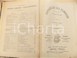 Libro, pubblicazione d epoca 1886 Comtesse de TRAVANET CONSEILLER DES FAMILLES Annata completa 1