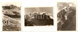 Fotografia d epoca originale 1950 STELVIO BZ Frazione TRAFOI Panorama dell  ORTLES Lotto 3 Foto 9x6 1
