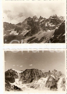 Fotografia d epoca originale 1947 VAL MASINO SO Panorama GRUPPO DELLE SCIORE Lotto 2 Fotografie 9x6 1