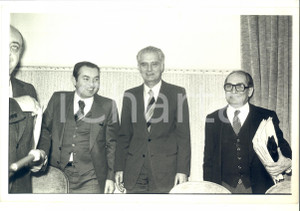 Fotografia d epoca originale 1975 HELSINKI Sicurezza Cooperazione  Antonio GIOLITTI ed Enzo BADIOLI 1