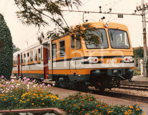 Fotografia d epoca originale 1980 ca FNM Ferrovie Nord Milano Treno EA 870 01 Fotografia 1