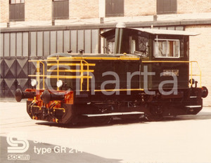 Fotografia d epoca originale 1980 ca MILANO  SOCIMI Shunting locomotive type GR 214 FS 214 4011 Foto 2 1