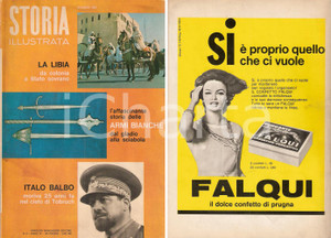 Giornale, rivista storica 1965 STORIA ILLUSTRATA n.6 Italo BALBO Storia armi bianche LIBIA Stato sovrano 1