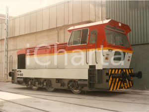 Fotografia d epoca originale 1970 ca ESPANA Maquinista Terrestre y Mari­tima MTM Locomotiva DH600 Foto 1