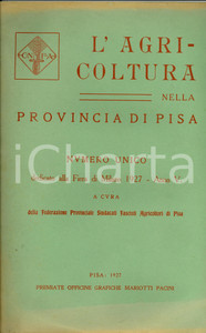 Documento originale, autentico 1927 C.N.F.A. Agricoltura in Provincia PISA Numero unico per FIERA DI MILANO 1
