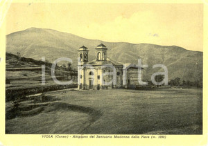 Cartolina originale da collezione 1956 VIOLA CN Panorama Altipiano MADONNA DELLA NEVE Cartolina postale FG VG 1