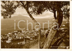 Cartolina originale da collezione 1960 ca SORRENTO NA Scorcio panoramico verso il mare Cartolina FG VG 1