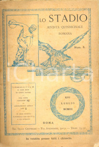Giornale, rivista storica 1903 LO STADIO Papa LEONE XIII in punto di morte prima del CONCLAVE Rivista 1