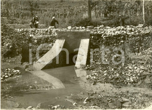 Fotografia d epoca originale 1935 ca TRESCORE BALNEARIO BG Strada Statale nÂ°42 TONALEMENDOLA Lavori Foto 1