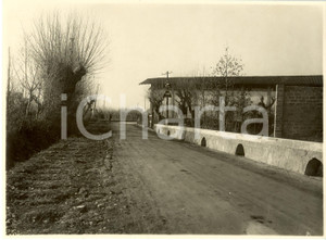 Fotografia d epoca originale 1932 BERGAMO Strada Statale nÂ°42 del TONALE e della MENDOLA tra campagna Foto 1