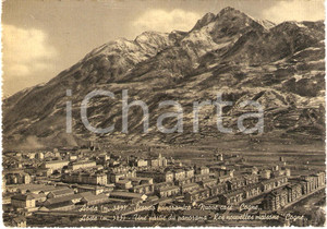 Cartolina originale da collezione 1959 AOSTA Nuove case al QUARTIERE COGNE Scorcio panoramico Cartolina FG VG 1
