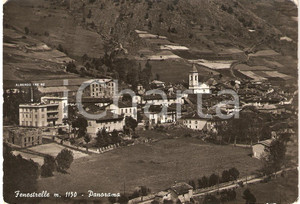 Cartolina originale da collezione 1957 FENESTRELLE TO Panorama con ALBERGO TRE RE Cartolina FG VG 1