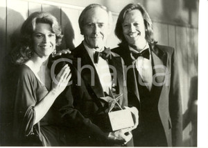 Fotografia d epoca originale 1978 USA Henry FONDA attore con i figli Jane e Peter RISTAMPA 1982 1