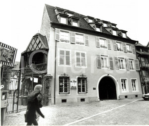 Fotografia d epoca originale 1995 COLMAR F Rue BERTHE MOLLY 10  Casa dove soggiornÃ² VOLTAIRE Foto 1