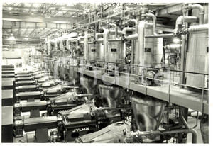 Fotografia d epoca originale 1991 STRASBURGO F Macchinari della STRACEL Cellulosa Cartiera Fotografia 1