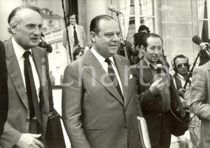 Fotografia d epoca originale 1979 PARIS F Raymond BARRE Premier Ministre et JeanFranÃ§ois DENIAU Photo 1