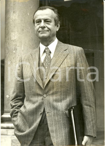 Fotografia d epoca originale 1974 PARIS F Jean LECANUET Ministre de la Justice Portrait Photographie 1