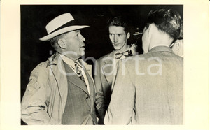 Fotografia d epoca originale 1947 WASHINGTON USA Dwight PALMER GRISWOLD intervistato su missione aiuti GRECIA 1
