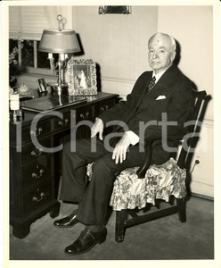 Fotografia d epoca originale 1951 WASHINGTON USA Cordell HULL at his home 80Â° birthday Photograph 1