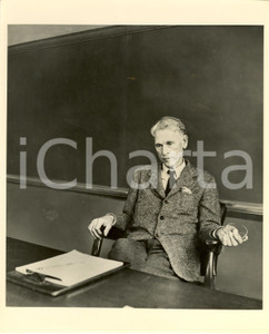Fotografia d epoca originale 1950 ca USA Oswald VEBLEN Professor of mathematics Institute for Advanced Study 1
