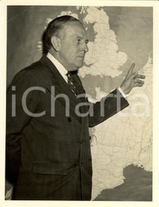 Fotografia d epoca originale 1949 USA Paul HOFFMAN Administrator of ECA Marshall Plan Photograph 1