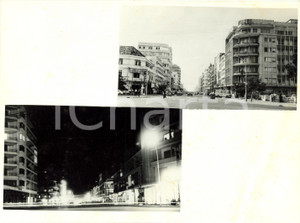 Fotografia d epoca originale 1960 ca PHNOMPENH Cambodia Un nouveau quartier jour et nuit Photographie 1