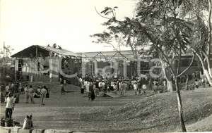 Fotografia d epoca originale 1960 ca CAMBOGIA La nuova scuola sostituisce quella distrutta dall incendio Foto 1