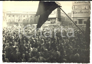 Fotografia d epoca originale 1955 ca MILANO Comizio PARTITO MONARCHICO POPOLARE  SAN PELLEGRINO Fotografia 1