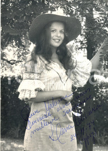 Autografo originale 1974 Ilena OLIVEIRA Fotografia con AUTOGRAFO 1