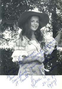 Autografo originale 1974 Ilena OLIVEIRA Fotografia seriale con AUTOGRAFO 1