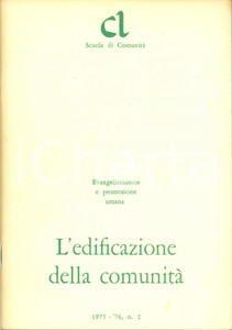 Libro, pubblicazione d epoca 19751976 MILANO CL L edificazione della comunitÃ  Comunione Liberazione Quaderno 1