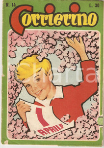 Giornale, rivista storica 1954 CORRIERINO Numero 14 Poesia di Caterina DE FELICI Rivista Edizione GARZANTI 1