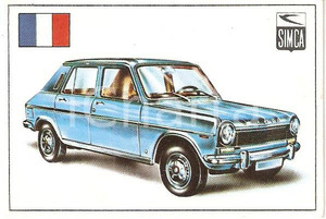 Oggetto da collezione cartaceo QUADERNI EDIS  AUTO E MOTO 1968 Figurina SIMCA 1100 n. 120 1