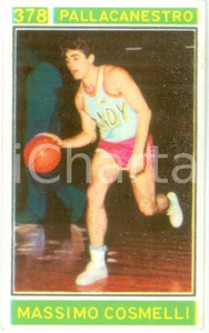 Oggetto da collezione cartaceo PANINI CAMPIONI SPORT 19671968 Figurina Massimo COSMELLI n. 378 Pallacanestro 1