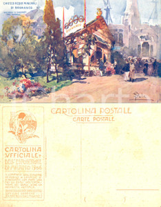 Cartolina originale da collezione 1906 MILANO Esposizione Internazionale CHIOSCO ACQUE BOGNANCO Cartolina postale 1