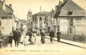 Cartolina originale da collezione 1920 ca PARAYLEMONIAL F Veduta di Rue du PERRIER Cartolina ANIMATA FP NV 1