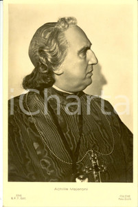 Cartolina originale da collezione 1940 CINEMA Achille MASCHERONI La prima donna che passa ITALCINE Cartolina FP NV 1