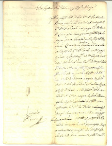 Documento originale, autentico 1792 NAPOLI Prestito di Vincenzo RICCARDO ai coniugi Rachele e Gabriele PIERRO 1