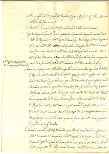 Documento originale, autentico 1792 NAPOLI Santolo ACANFORA ottiene usufrutto su casa SANTA CROCE Documento 1