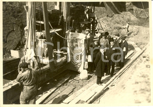 Fotografia d epoca originale 1930 ANGUILLARA VENETA PD MAREZZANA PORCARI DRIZZAGNO Lavori argine ADIGE Foto 1