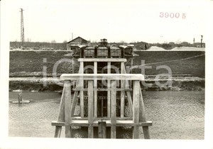 Fotografia d epoca originale 1939 ANGUILLARA VENETA PD Costruzione PONTE STURARO su fiume GORZONE Foto 1