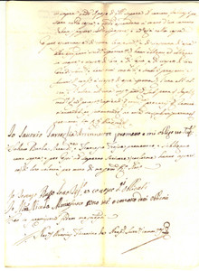 Documento originale, autentico 1749 SORRENTO NA Contratto Francesco TROISE per fornitura pesci di sciabica 1