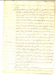 Documento originale, autentico 1801 NAPOLI Testamento vedova Colonna COZZOLINO pro figlie femmine Manoscritto 1